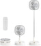 Magesh Portable Pedestal Fan - Foldaway Standing Fan Foldable Desk Fan, Use 7200Mah