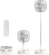 Magesh Portable Pedestal Fan - Foldaway Standing Fan Foldable Desk Fan, Use 7200Mah