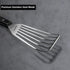 2 Pack Stainless Steel Fish Spatula Turner, Slotted Spatulas for Flipping, Turning, Frying & Grilling, Wooden Full Tang