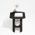 Furinno Modern Side Table, Square Round Corner End Table with Storage Shelf, Night Stand, Bedside Table, for Living