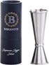BARIANTTE Cocktail Jigger for Bartending, 2 oz 1 oz Japanese Measuring Shot Glass - Silver