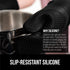 GORILLA GRIP BPA-Free Soft Silicone Oven Mitts, 14.5x8.3, Heat Resistant Cooking Gloves, Set of 2, Black