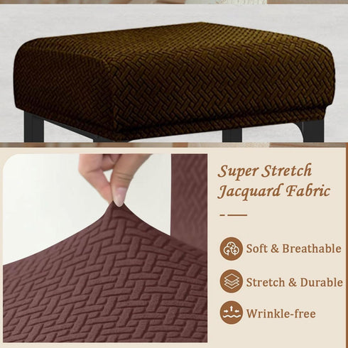 Levoberg Counter Counter Set 4 Bar Stool Cover Rectangle Stretch Height Barstool Slipcovers Rectangular Vanity Stool