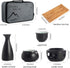 Dltsli Set 10pcs Set 1 1 1 1 6 Ceramic Sake with Warmer Pot Tray, Stovetop Porcelain Pottery Hot Saki Drink Bottle