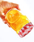 48pcs/24Set Split-Type Regular Mouth Canning Lids Bands for Mason Jar Canning Lids (Red and White)