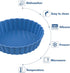 Webake 8 Pack Silicone Tart and Pie Molds, 5 Inches Silicone Round Mold Individual Small Fluted Cake Pans Mini Quiche Tart Pans for Baking by Webake