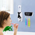 WAYCOM Dust-Proof Toothpaste Dispenser Kit (Black) with Toothpaste Squeezer