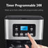 Taylor Swoden 12-Cup Programmable Coffee Maker, Regular & Strong Brew Drip Machine for Home & Office