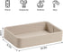 PU Leather Valet Tray Organizer, Modern Nightstand Organizer Bedside Desktop Storage for Womens and Men, Decorative