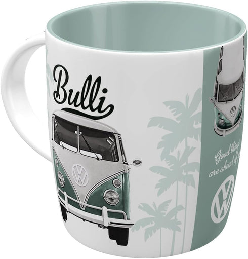 Nostalgic-Art Retro Coffee Mug, VW Good Things Are Ahead of You, Large Ceramic Cup, Vintage Design