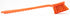 SPARTA 40501EC24 Plastic Large Scrub Brush, Kitchen Brush, Utility Brush With Long Handle For Cleaning, 20 Inches, Orange