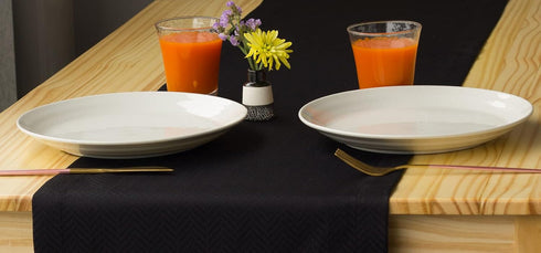 Akutana 72 inch, Black Table Runner Waterproof Long Dresser Scarf, Outdoor Dining Table Runners, Wrinkle-Free Coffee