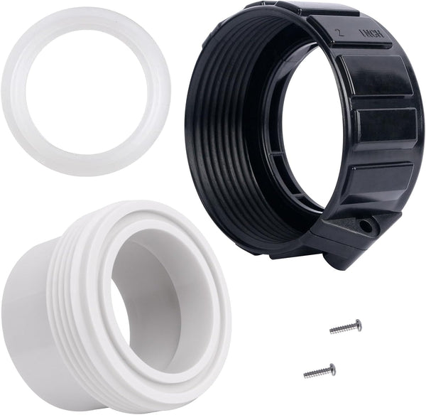 XT Hot Tub Heater Split Nut Union & Heater Tailpiece, 2" Inch Heater Adopter