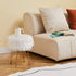 4 Mxfurhawa Faux Fur Storage Ottoman Round Furry Vanity Stool Marble Grain Tray Coffee Table Compact Footrest