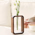TREELF Transprent Glass Vase Test Tube Vase Hydrophilic Plants Vase Plant Holder Walnut