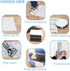 Rug Tape Pad - Carpet Hook and Loop Non-Slip Mat Anti-Skid Stickers (10PCS, Black)