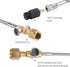 CO2 Tank CO2 Cylinder Direct Adapter with 60in Stainless Steel Hose, Pressure Gauge & Exhaust Valve for Soda Maker