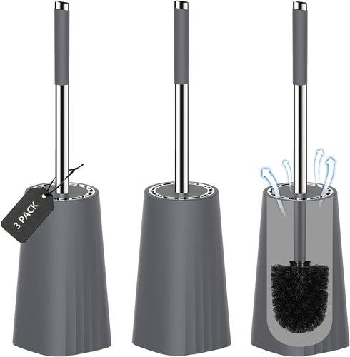 SetSail Toilet Brush, Compact Size Toilet Bowl Brush and Holder Toilet Brushes