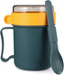 Microwavable Soup Cup with Lid: Soup Mug, Bowl, To-Go Container, Cereal Cup with Cover & Scoop for Soups, Noodles,