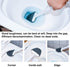 Set (2 Pack, Sellemer Toilet Brush and Holder for Bathroom, Flexible Toilet Bowl Brush Head with Silicone Bristles