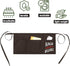 Waist Apron for Teachers with 3 Pockets, Half Black Apron, Perfect Gift for Teachers (Teach Love Inspire)