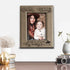 BELLA BUSTA Engraved Leather Picture Frame - I'll love you forever, Family New Baby Frame, 5x7 Vertical