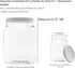 Plastic Storage Jars with Leak Proof Lids - BPA Free, 64oz, 1PK White