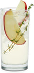Libbey Heavy Base Drinking Glasses Set of 8, 15.5 Oz, Elegant Clear Water Glasses, Dishwasher Safe