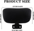 Black Mesh Office Chair Headrest Attachment, Adjustable Height Angle Head Support Cushion for Ergonomic Office Chair