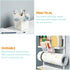 Cabilock Shelf Bracket Desktop Stand, 4pcs Mini Fridge Organizer, Clear Plastic for Fridge Side Door Holder