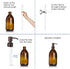 4PC Soap Dispenser Lids, 304 Stainless Steel Replacement Pump with Waterproof Label Stickers for Bottles (Bronze)