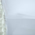 5 Rosette Efavormart PCS White Satin Spandex Stretch Folding Chair Cover for Party Dining Chairs Wedding W/Foot Pockets