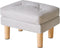 YMYNY Small Footstool Ottoman, Faux Leather Footrest with Sponge Padded Seat, Step