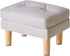 YMYNY Small Footstool Ottoman, Faux Leather Footrest with Sponge Padded Seat, Step