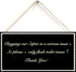 Thank You Sign Only Flush Tissue Hanging Bathroom Plaque, 12 inch by 6 inch, Toilet Wall Door Decor