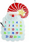 Large Advent Santa - Mud Pie