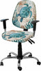 Vandarllin Sea Turtle Office Chair Cover, Stretchable Universal Nautical Themed Washable Slipcovers for Gaming Chair