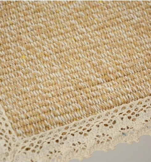 15.75 x23.6 Tablecloth Nightstand End Tabletop Dust Cover Night Stand Table Linen - Khaki