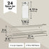 4 24 4 oz 269 Talented Kitchen Spice Rack Organizer - Stainless Steel Wall-Mounted Racks - Glass Jars & Preprinted