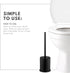 2 Pack ToiletTree Products Deluxe Toilet Brush with Lid - Black