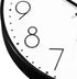 Foxtop 12 Inch Black Wall Clock, Silent Non Ticking Quartz Battery Operated Round Clock for Home Office Decor