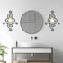 2 OYEFLY Pcs Metal Wall Candle Sconces,Black Elegant Swirling Wall Decorations (Black)