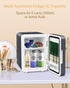 Mini Fridge for Skincare, 4L/6Can with Dimmable LED Light Mirror, Portable Cooler & Warmer for Bedroom, Office, Car,