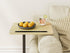 360 Masupu Sofa Arm Tray Table - Swivel Height Adjustable End Table, Small Snack Side Table for Couch, C Shaped Table
