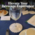 Regency Wraps Fabric Stem Wraps, Pack of 12, White, Elegant Table Decor for Stemmed Glass Bases