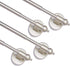 Magnetic Curtain Rods, Adjustable Multi-Use Appliance for Metal Doors and Windows, 9-16 Inch, Nickel, 4 Pack