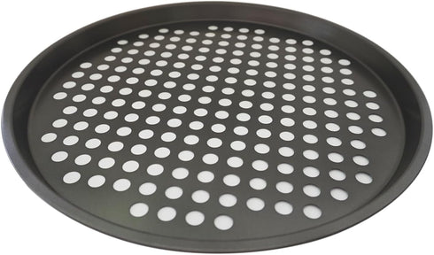 11Inch Nonstick Pizza Pans with Holes, Carbon Steel Pizza Baking Pan Set for Fresh & Frozen Pizza (2PCS)