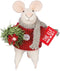 Primitives by Kathy 4.50 Inches Tall Mouse with Box Sign, The Elf Home Decor Accents