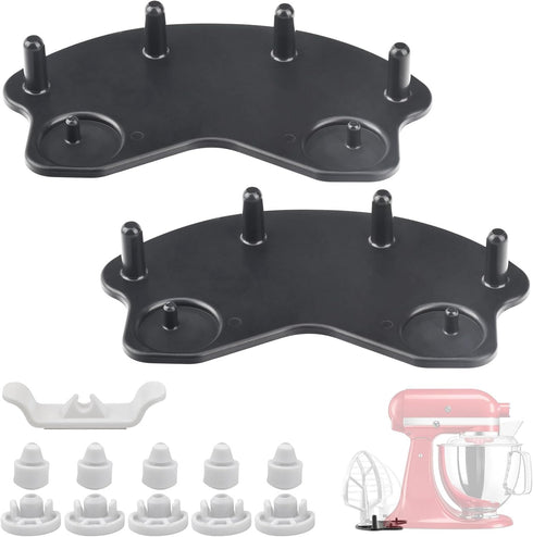 Stand Mixer Attachment Holders/Base Accessories Cradle for Kitchenaid Mixer Organizer - 4.5QT/5QT/6QT, Durable Plastic
