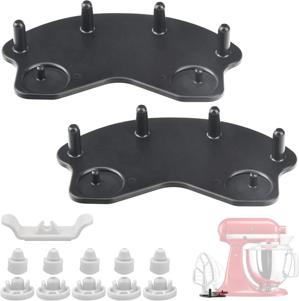 Stand Mixer Attachment Holders/Base Accessories Cradle for Kitchenaid Mixer Organizer - 4.5QT/5QT/6QT, Durable Plastic